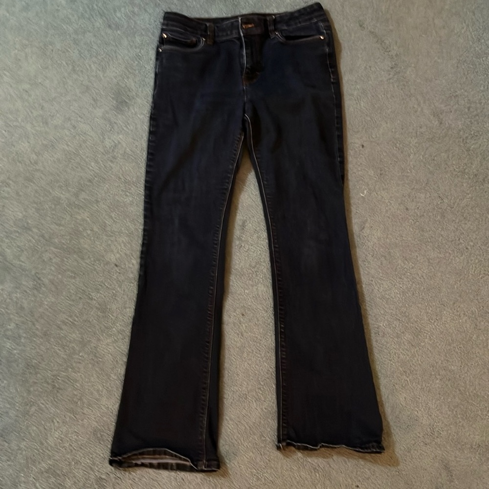 White House Black Market skinny flare jeans